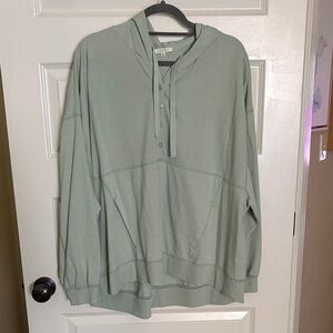 Z Supply Light Green Hoodie